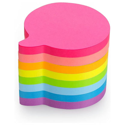 SIMONA Bubble Shape Sticky Notes – 8 Bright Colors, 600 Sheets