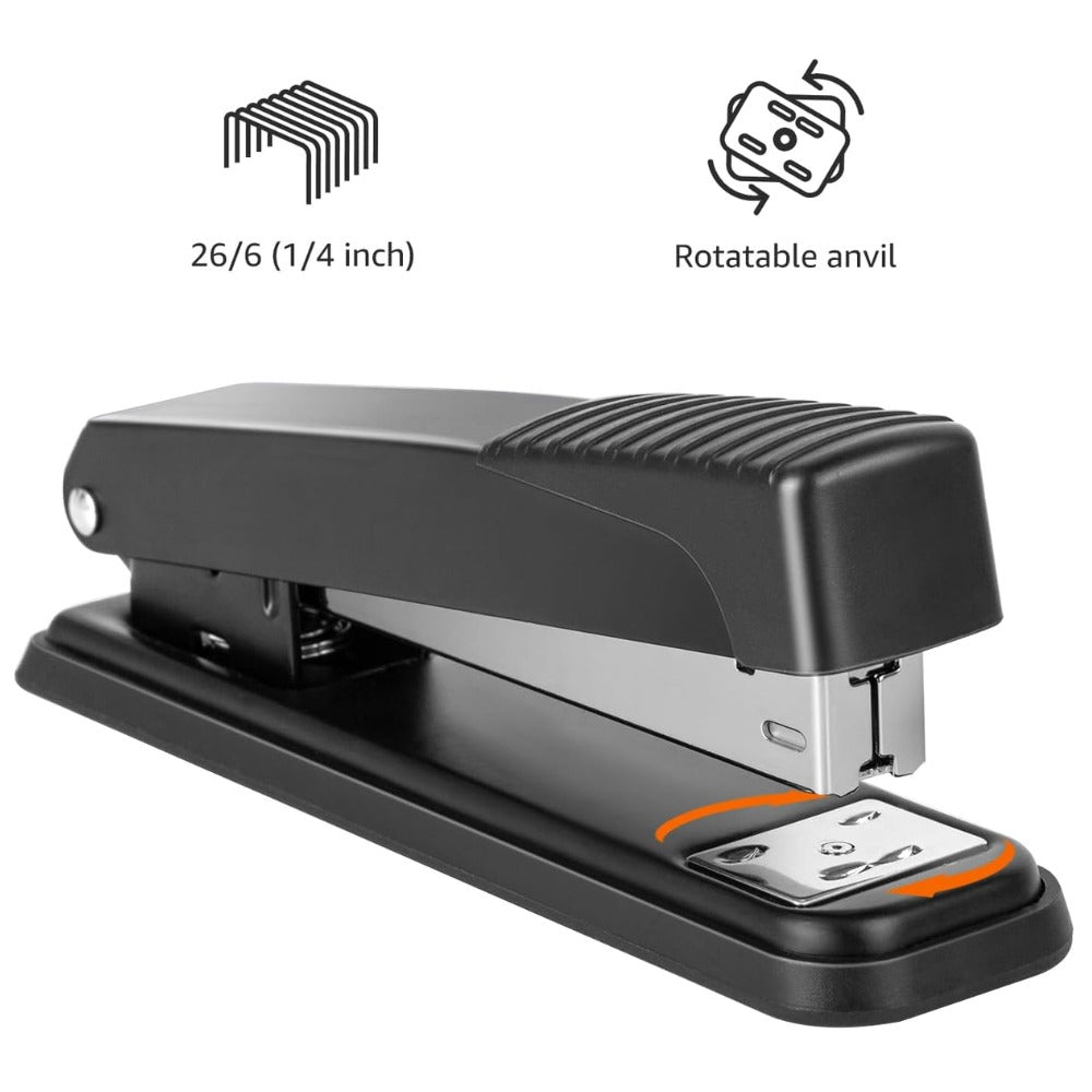Amazon Basics Full-Strip Metal Office Desktop Stapler – 3-Pack, 20 Sheet Capacity